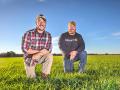 Seth (left) and Adam Chappell first began cover-cropping to control Palmer amaranth, Image by Lisa Buser